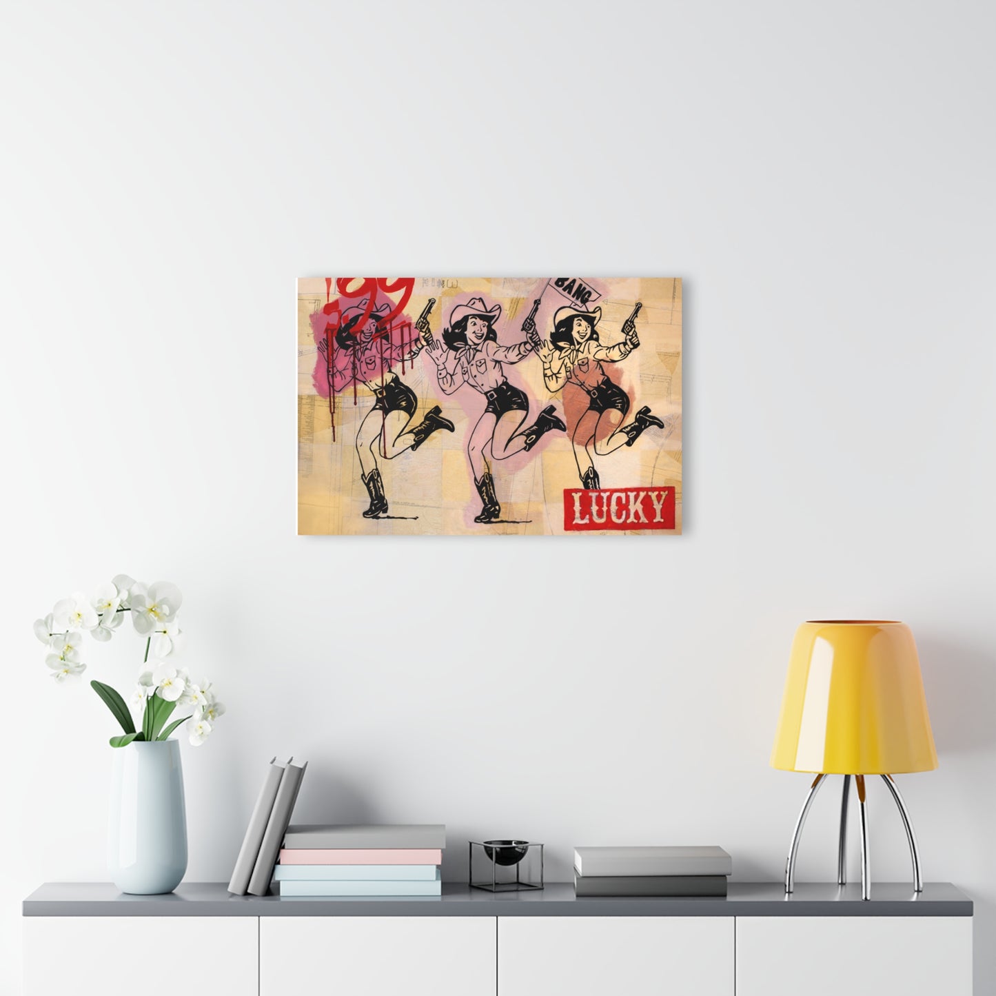 Cowgirl Roulette French Cleat Hanging Print Jess Sinclair-Sands art