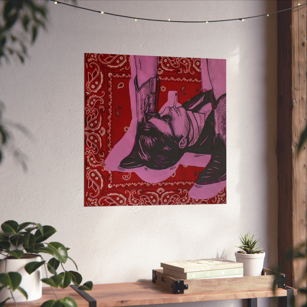 Bandana Print: These Boots Are Made For Walking Print Jess Sinclair-Sands Art