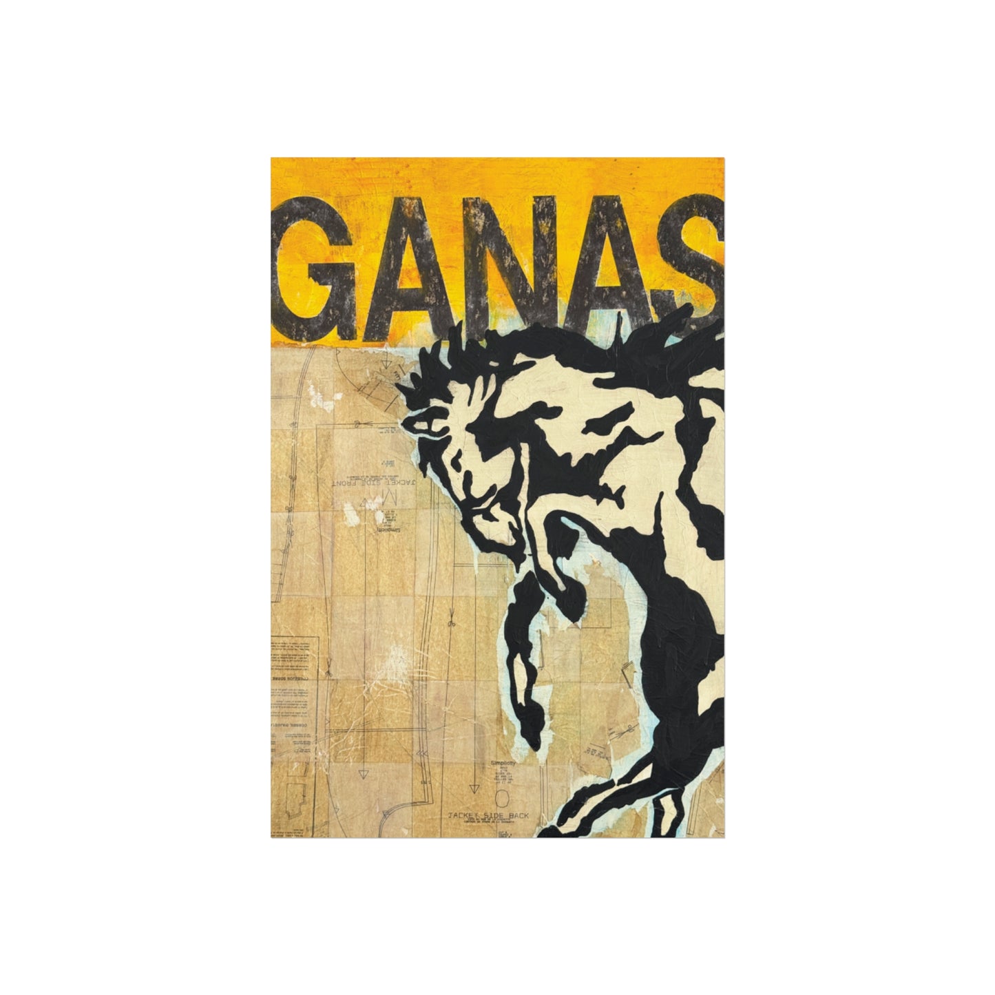 Ganas Western Print