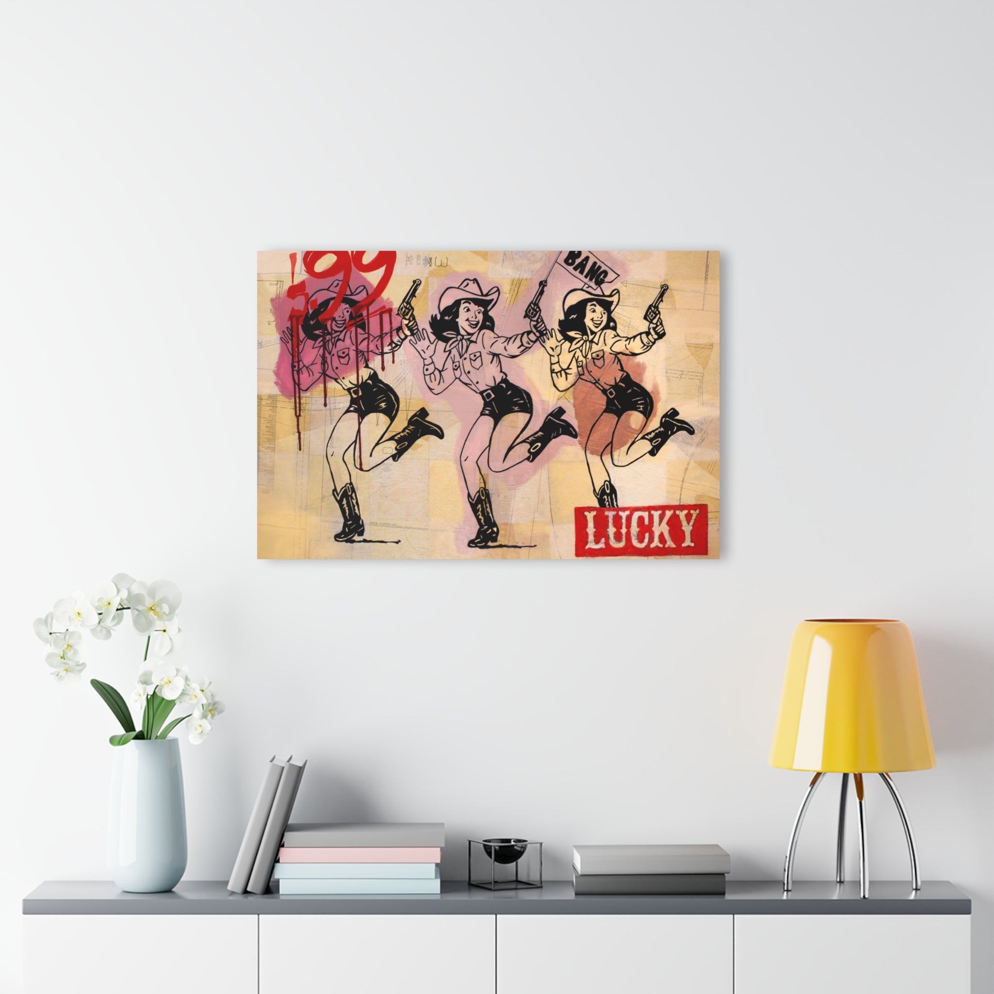 Cowgirl Roulette French Cleat Hanging Print Jess Sinclair-Sands art