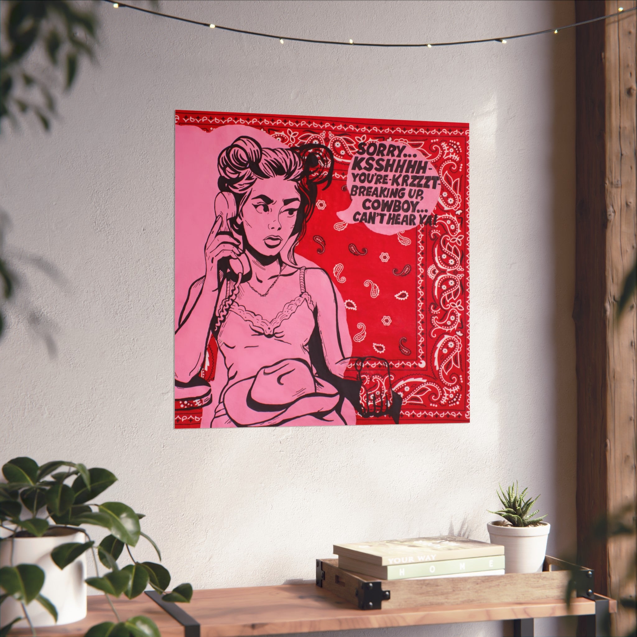 Bandana Print: Line Dancing Jess Sinclair-Sands Art