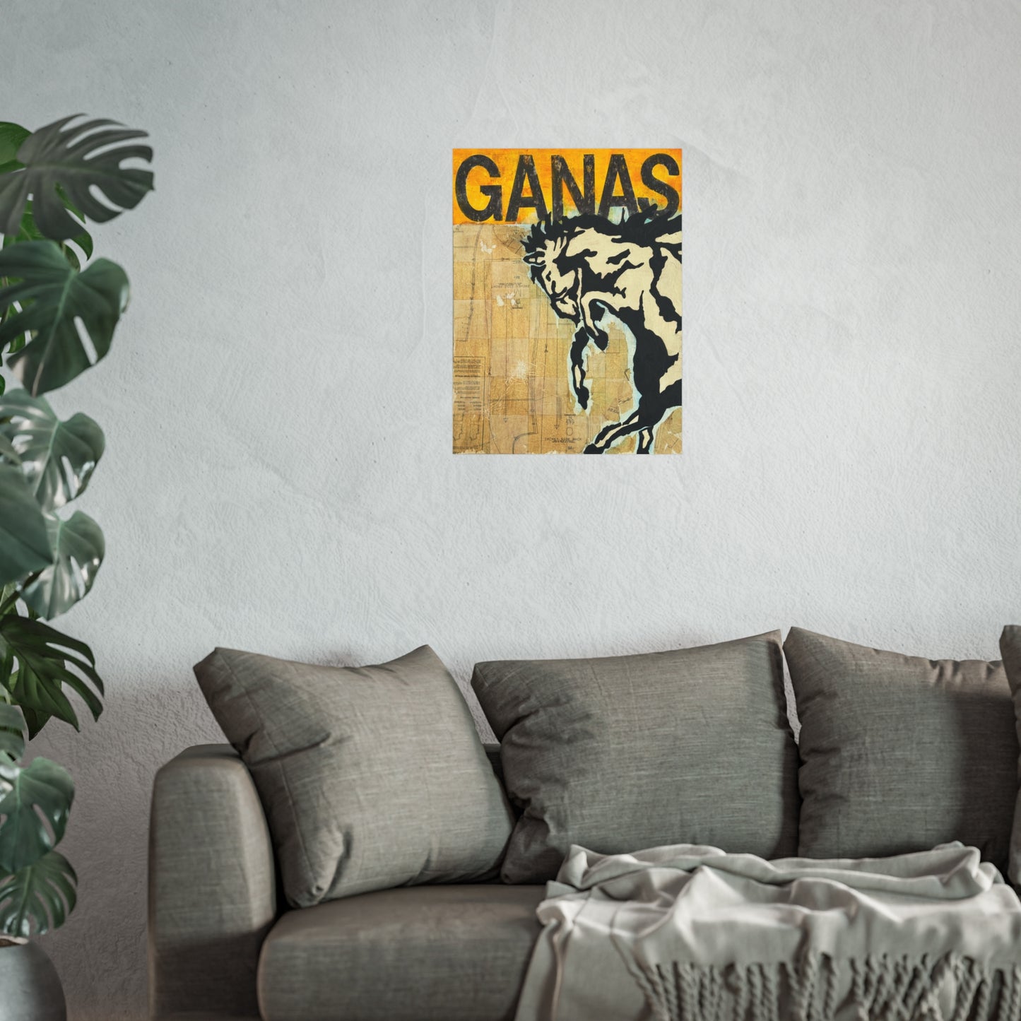Ganas Western Print
