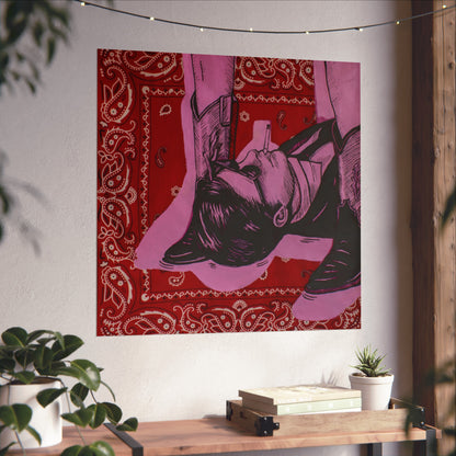 Bandana Print: These Boots Are Made For Walking Print Jess Sinclair-Sands Art