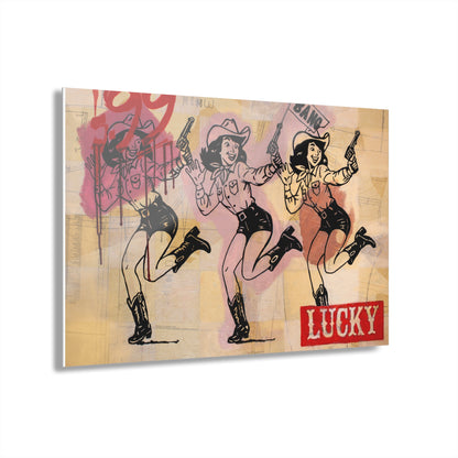 Cowgirl Roulette French Cleat Hanging Print Jess Sinclair-Sands art