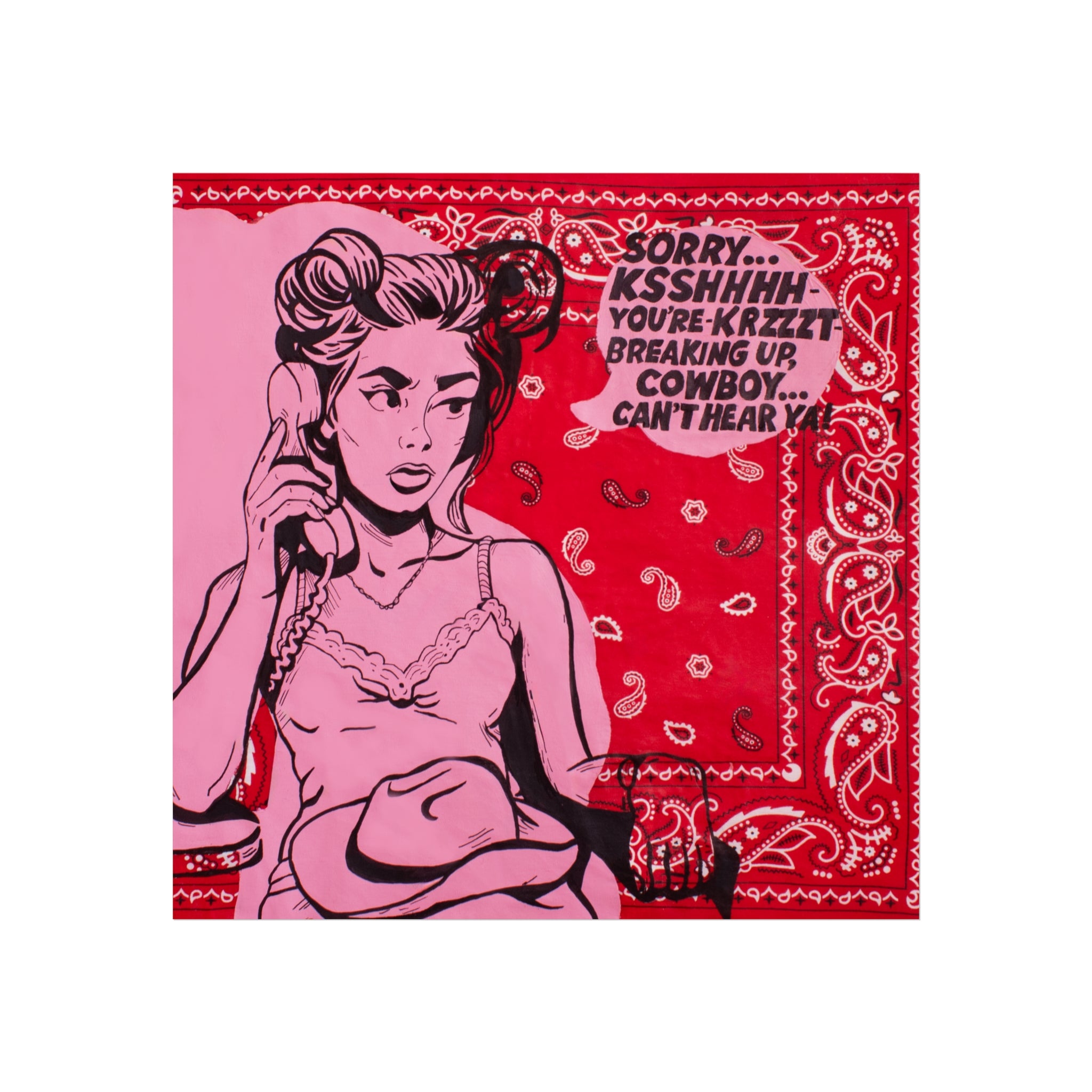 Bandana Print: Line Dancing Jess Sinclair-Sands Art – JESS