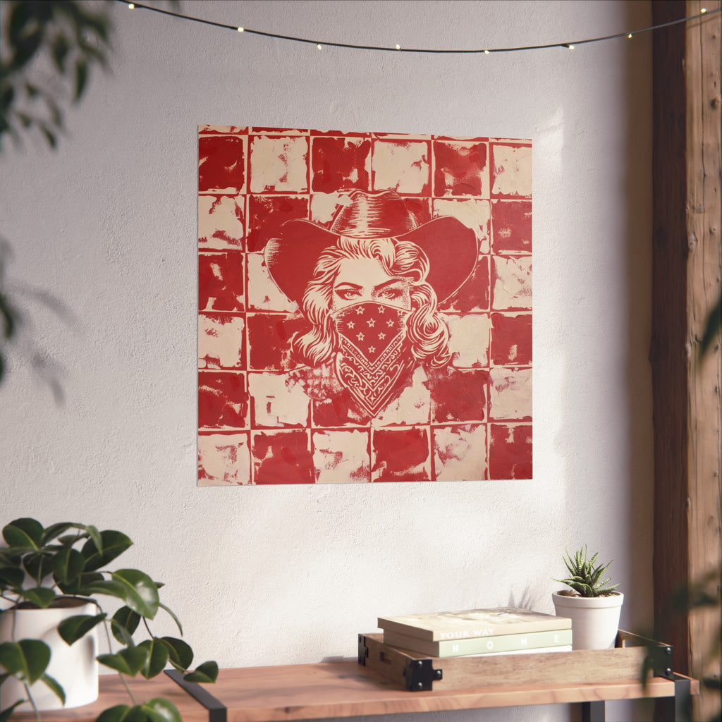 Lady In Red Print Jess Sinclair-Sands Art