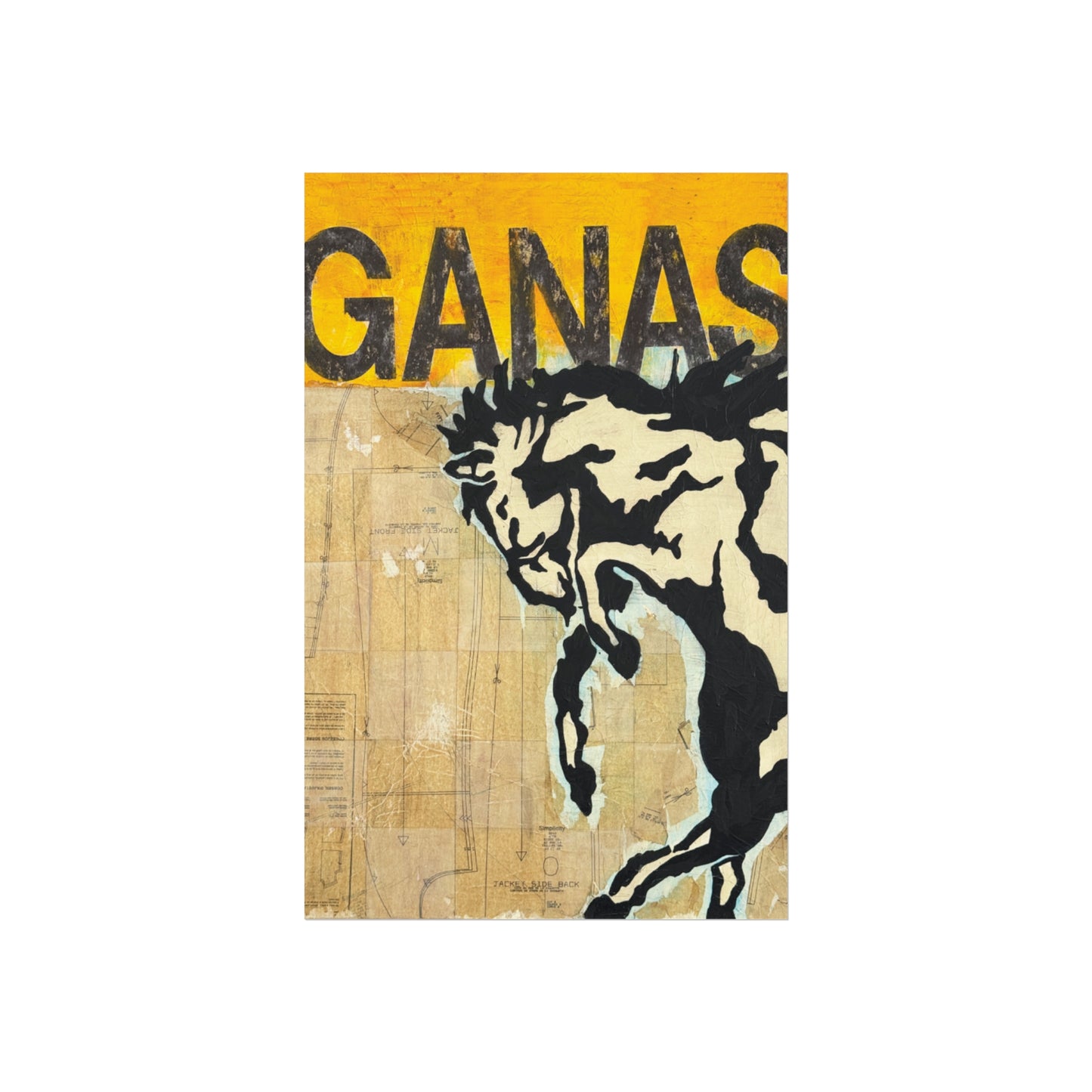 Ganas Western Print