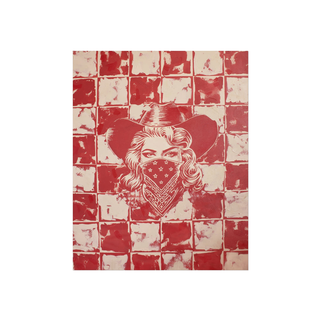 Lady In Red Print Jess Sinclair-Sands Art