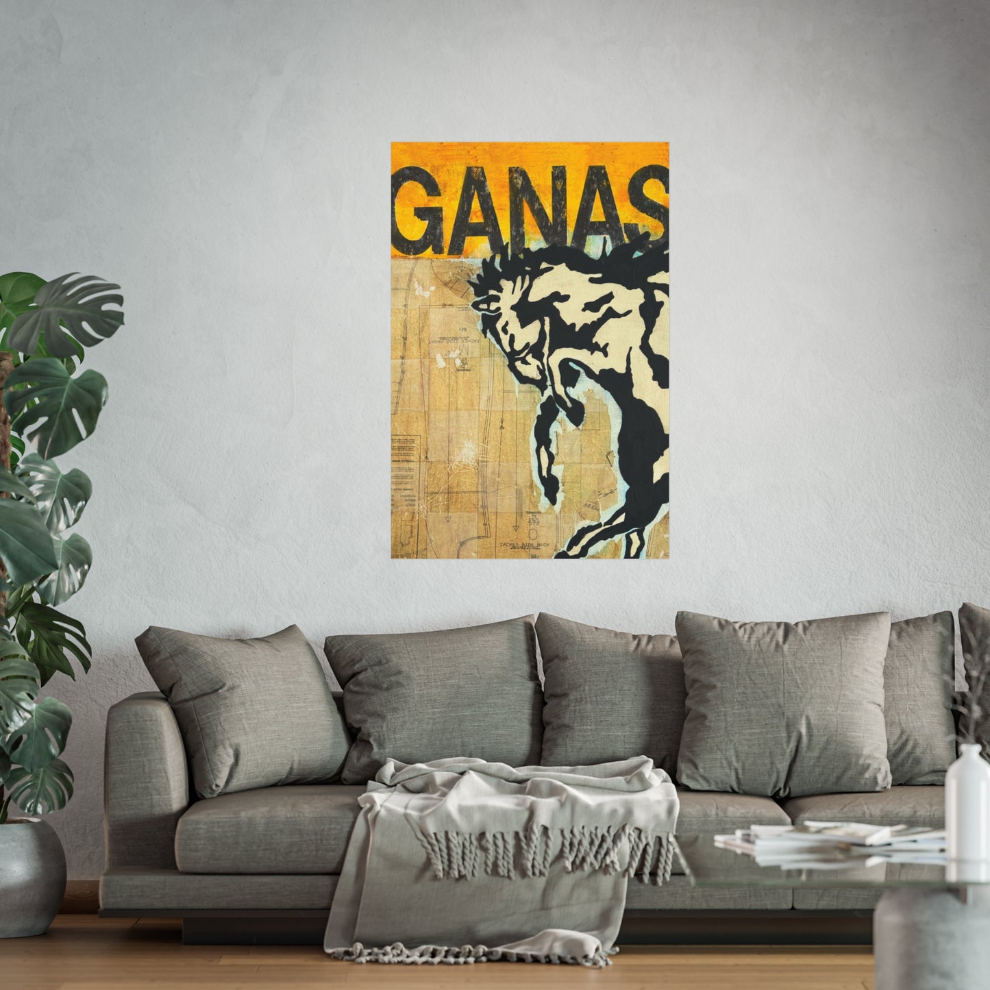 Ganas Western Print