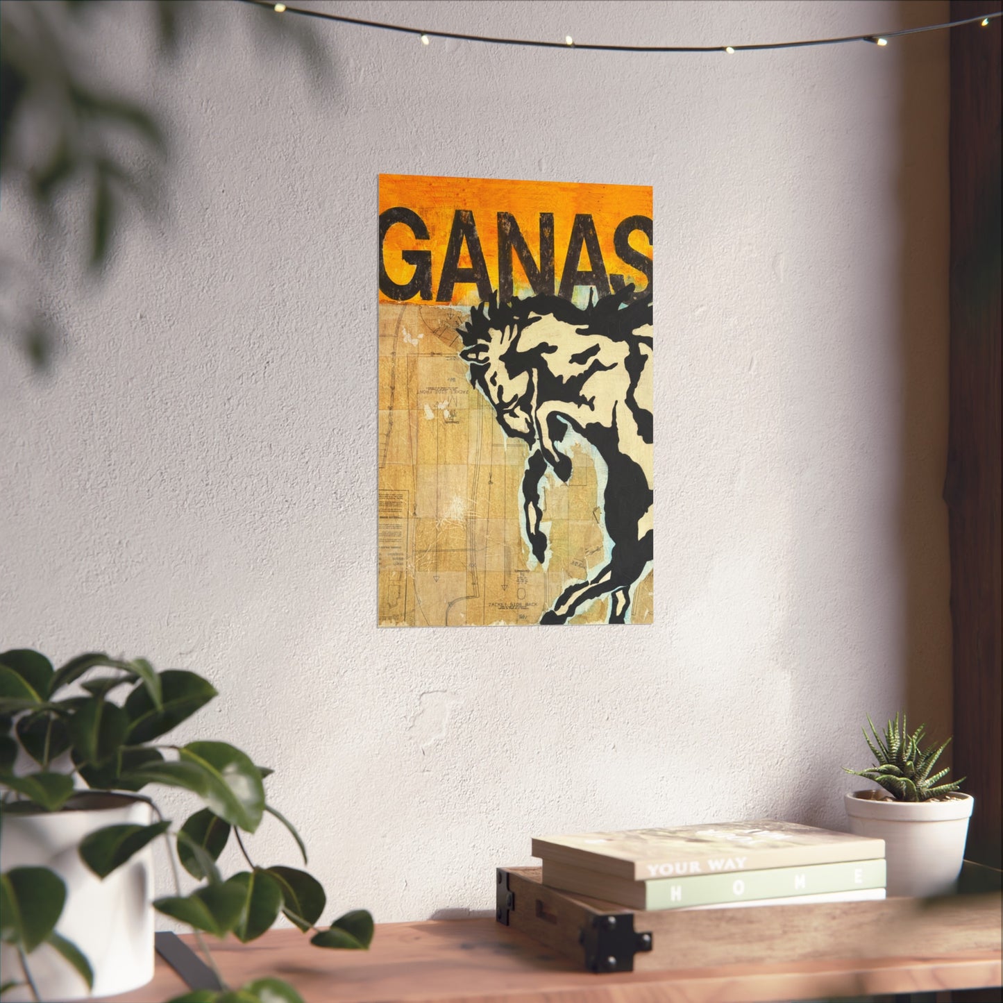 Ganas Western Print