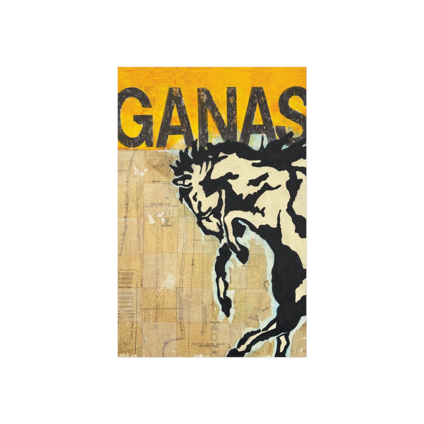 Ganas Western Print
