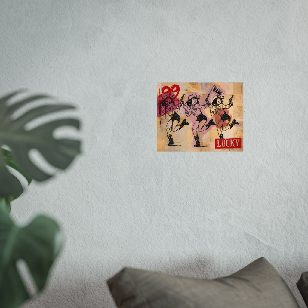 Cowgirl Roulette Limited Print Jess Sinclair-Sands Art