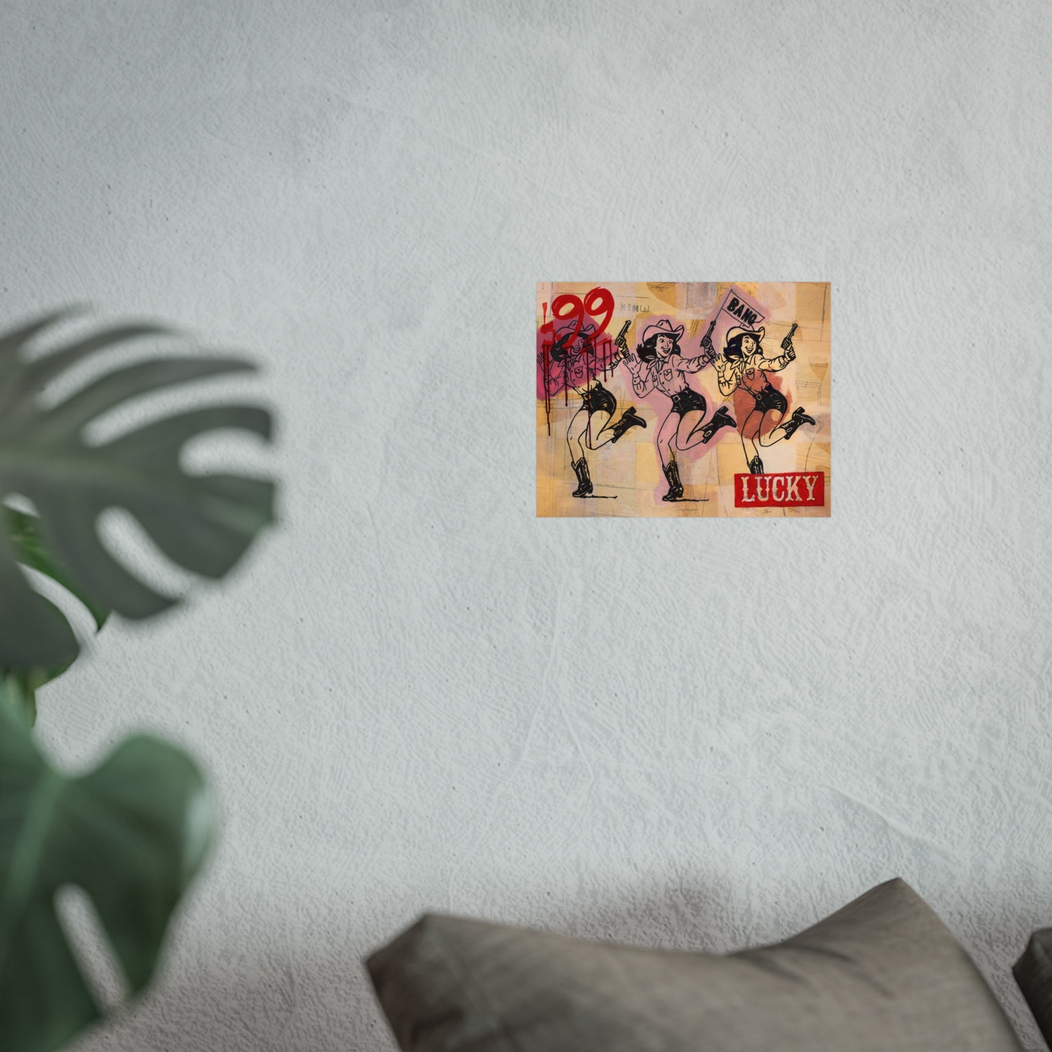 Cowgirl Roulette Limited Print Jess Sinclair-Sands Art