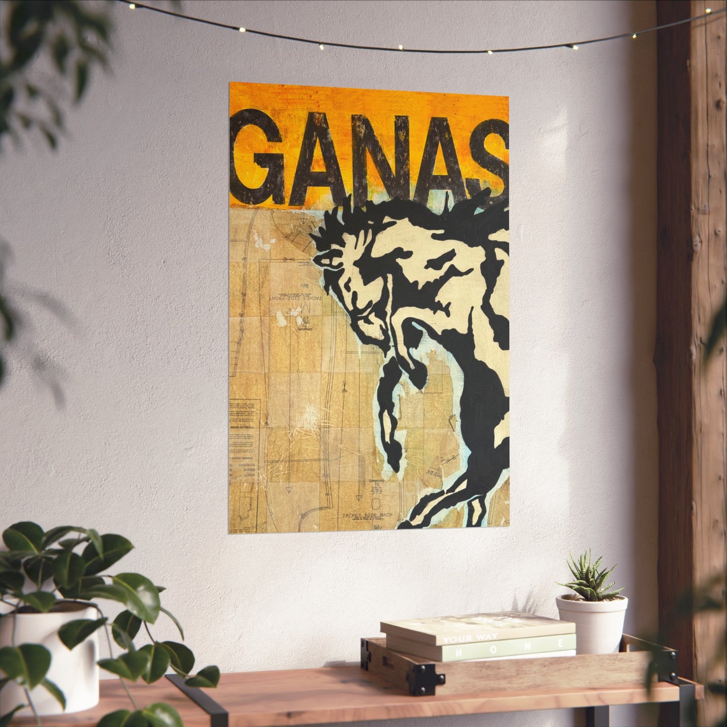 Ganas Western Print