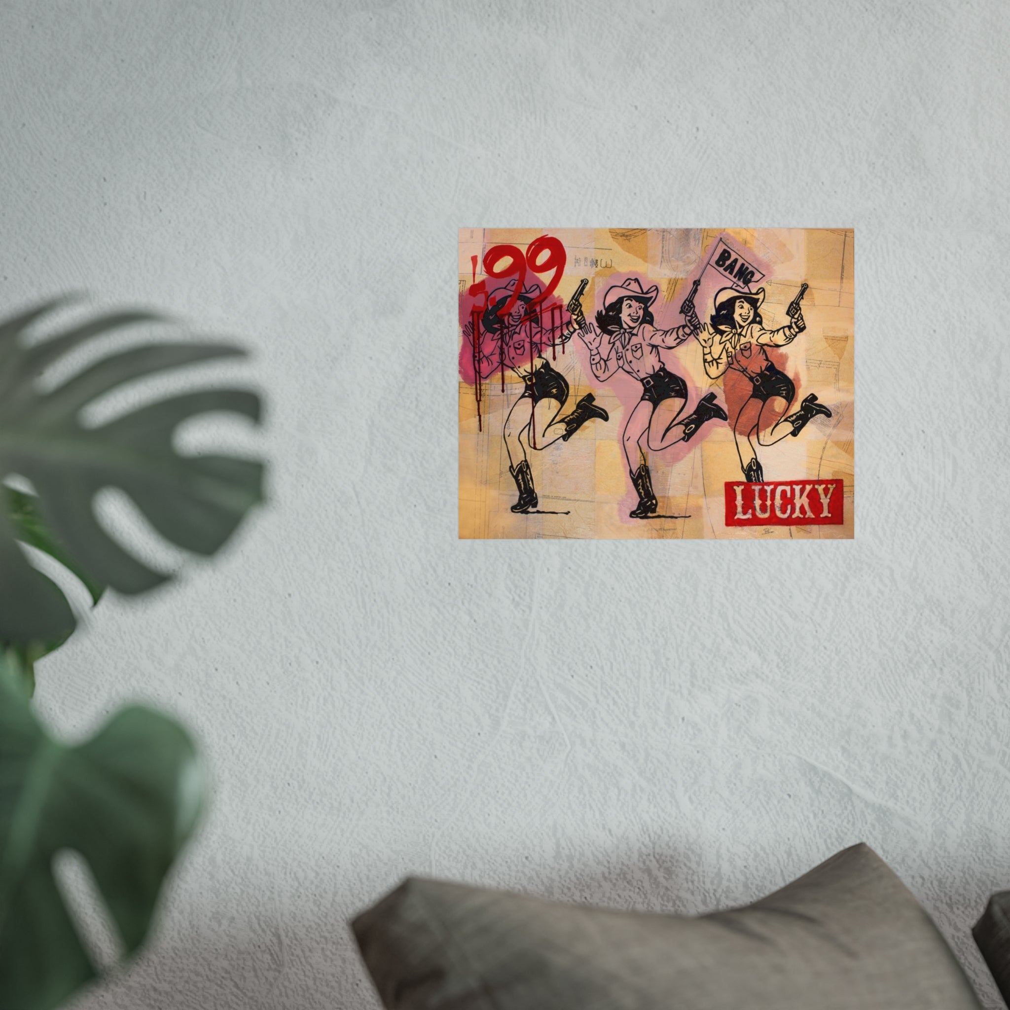 Cowgirl Roulette Limited Print Jess Sinclair-Sands Art