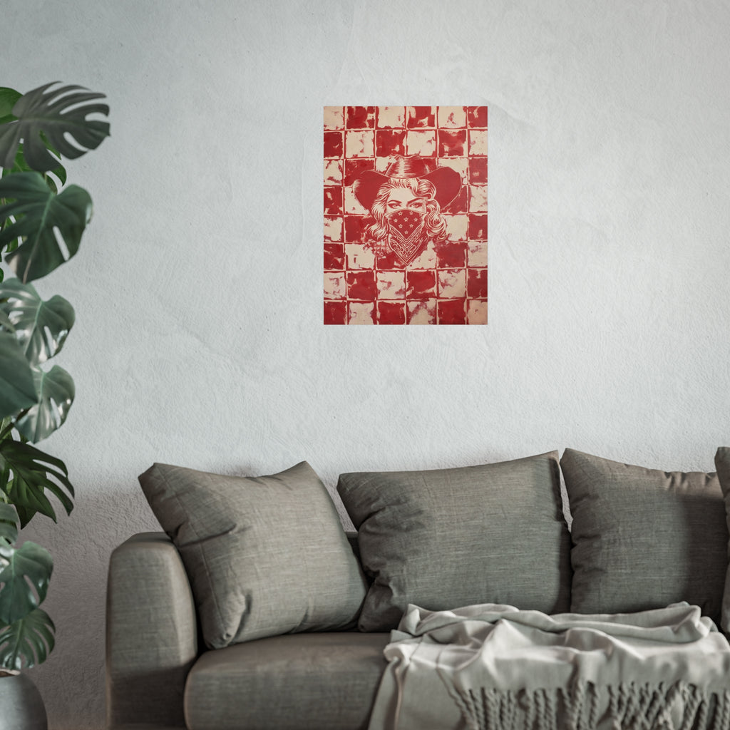 Lady In Red Print Jess Sinclair-Sands Art