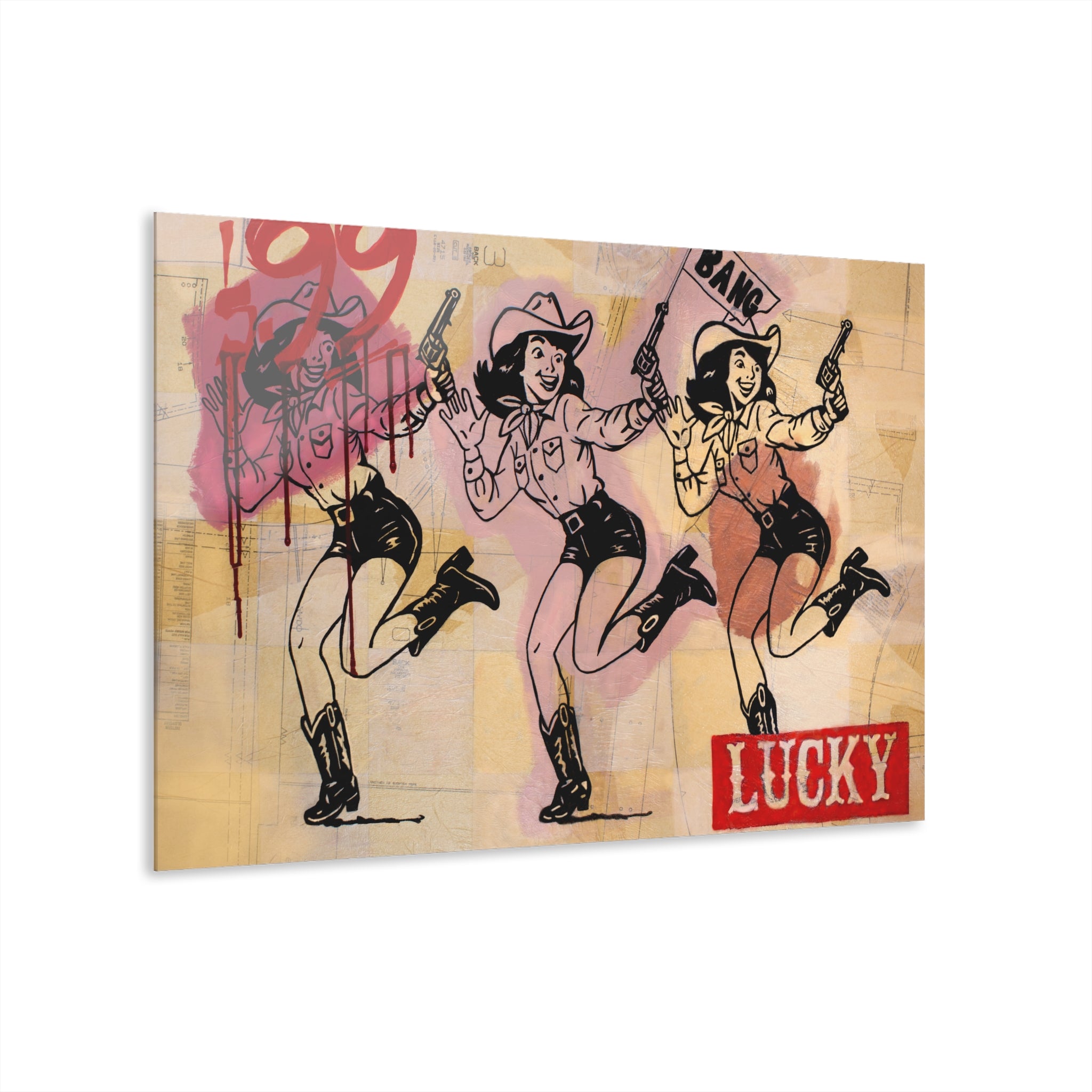 Cowgirl Roulette French Cleat Hanging Print Jess Sinclair-Sands art
