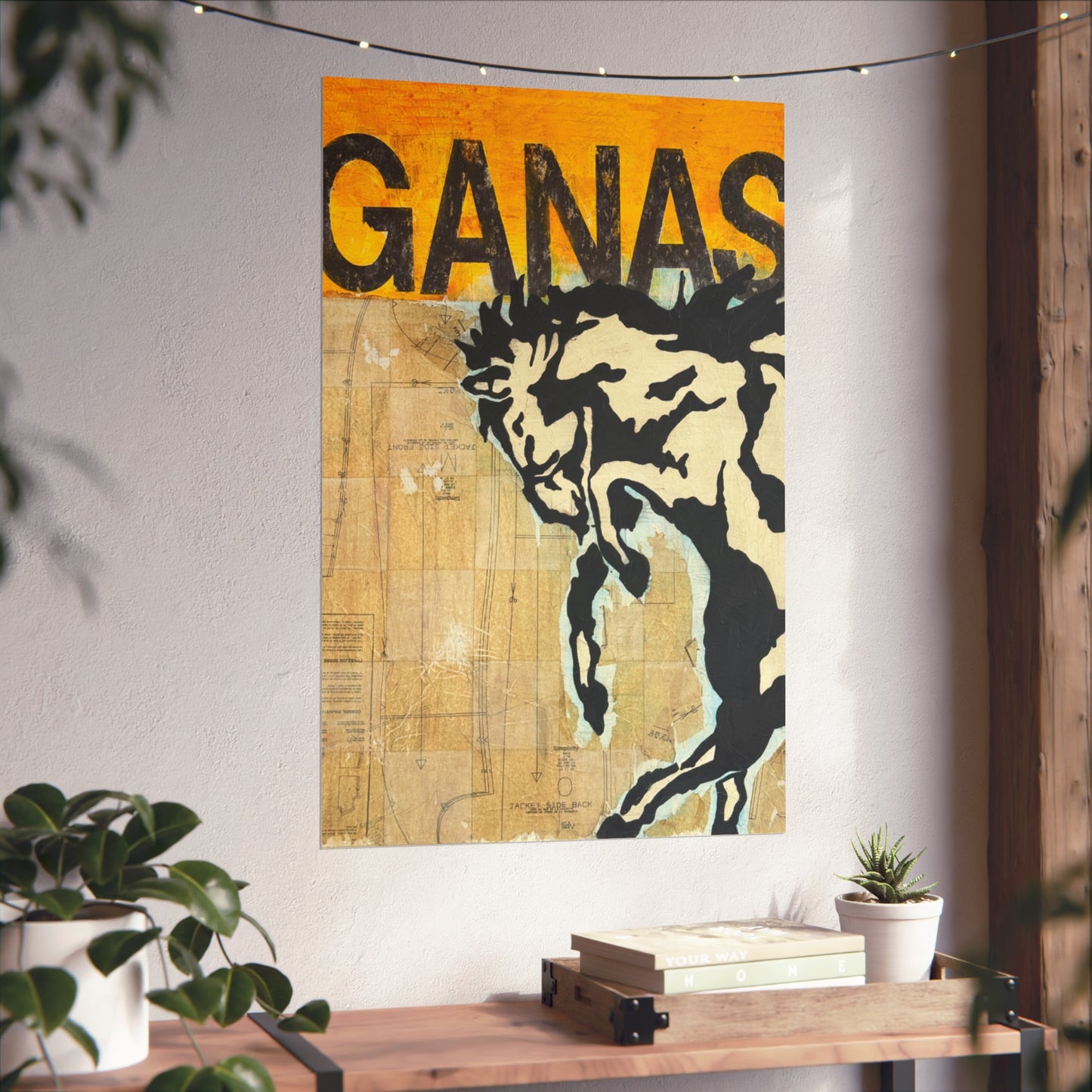 Ganas Western Print