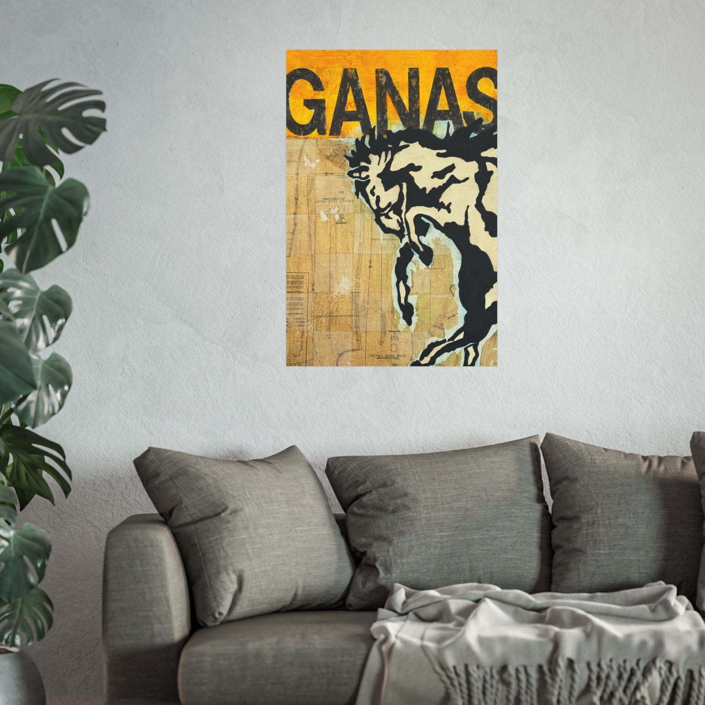 Ganas Western Print