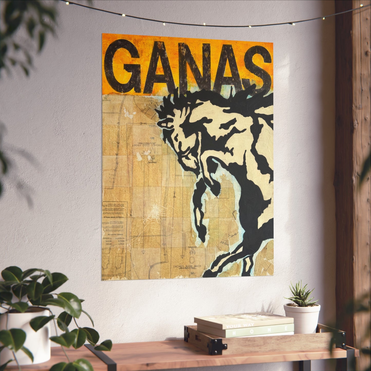 Ganas Western Print