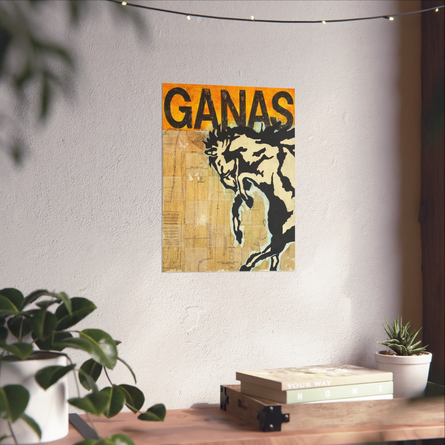 Ganas Western Print