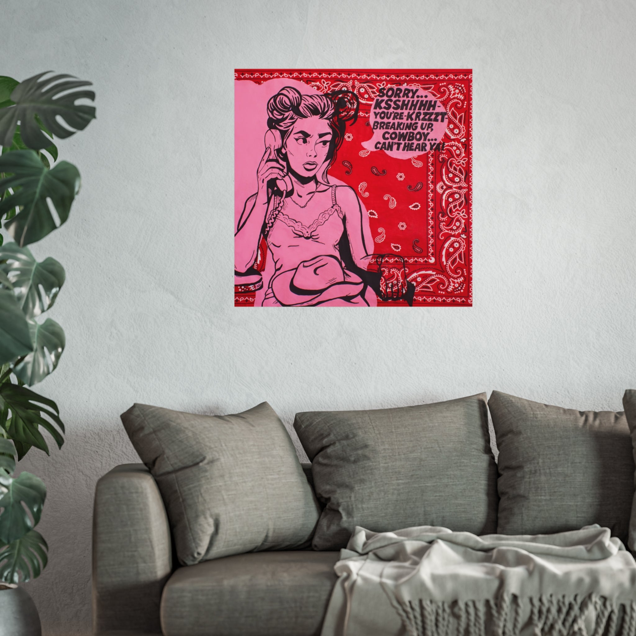 Bandana Print: Line Dancing Jess Sinclair-Sands Art