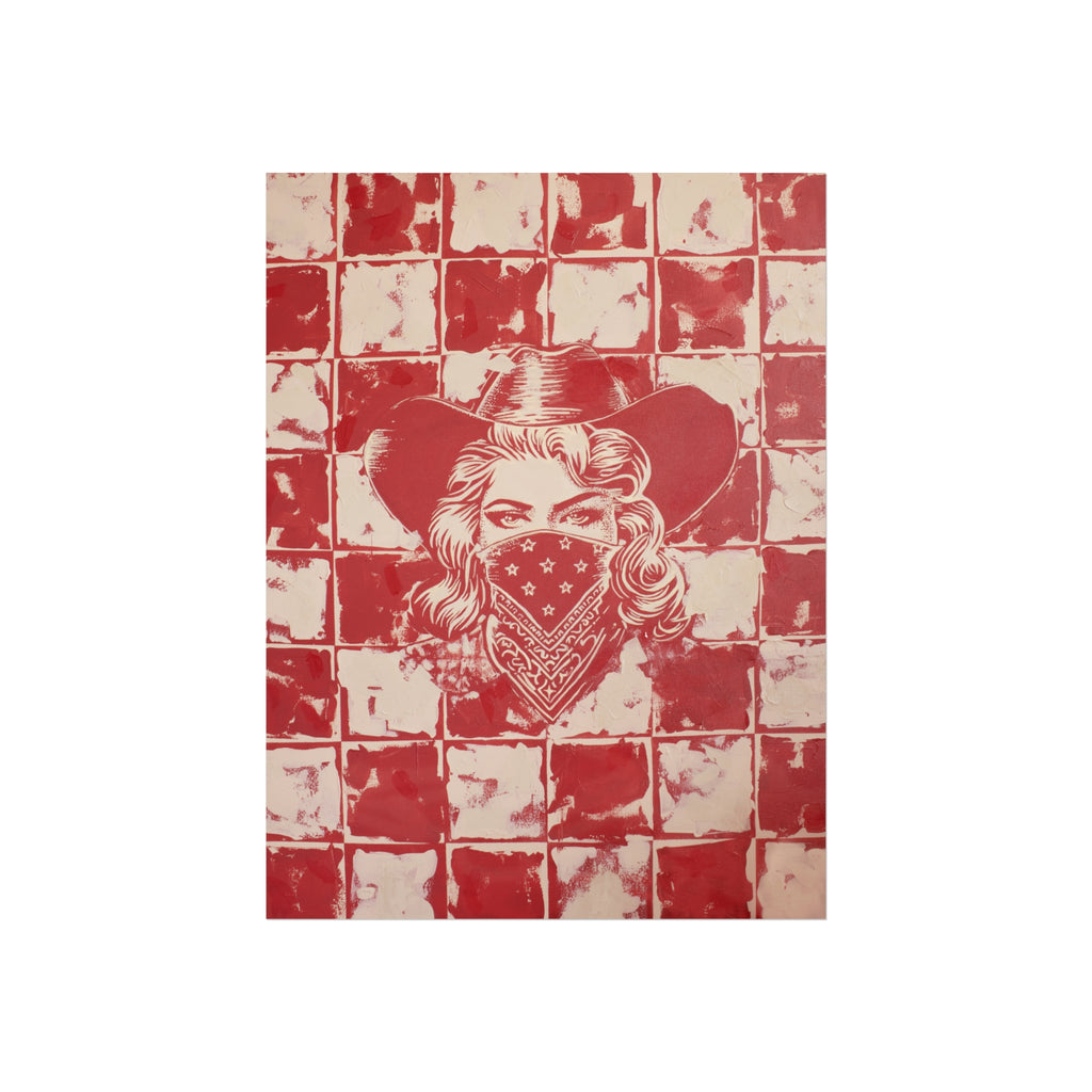 Lady In Red Print Jess Sinclair-Sands Art