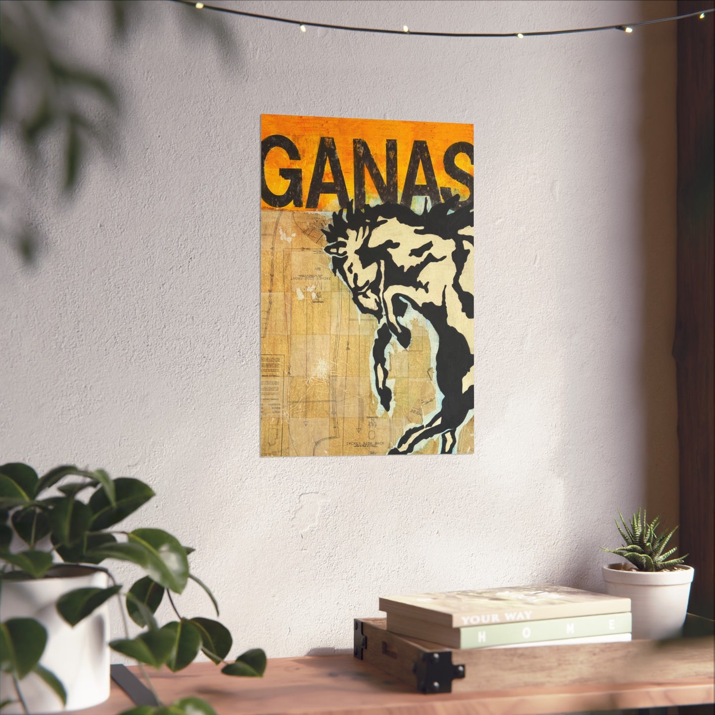 Ganas Western Print