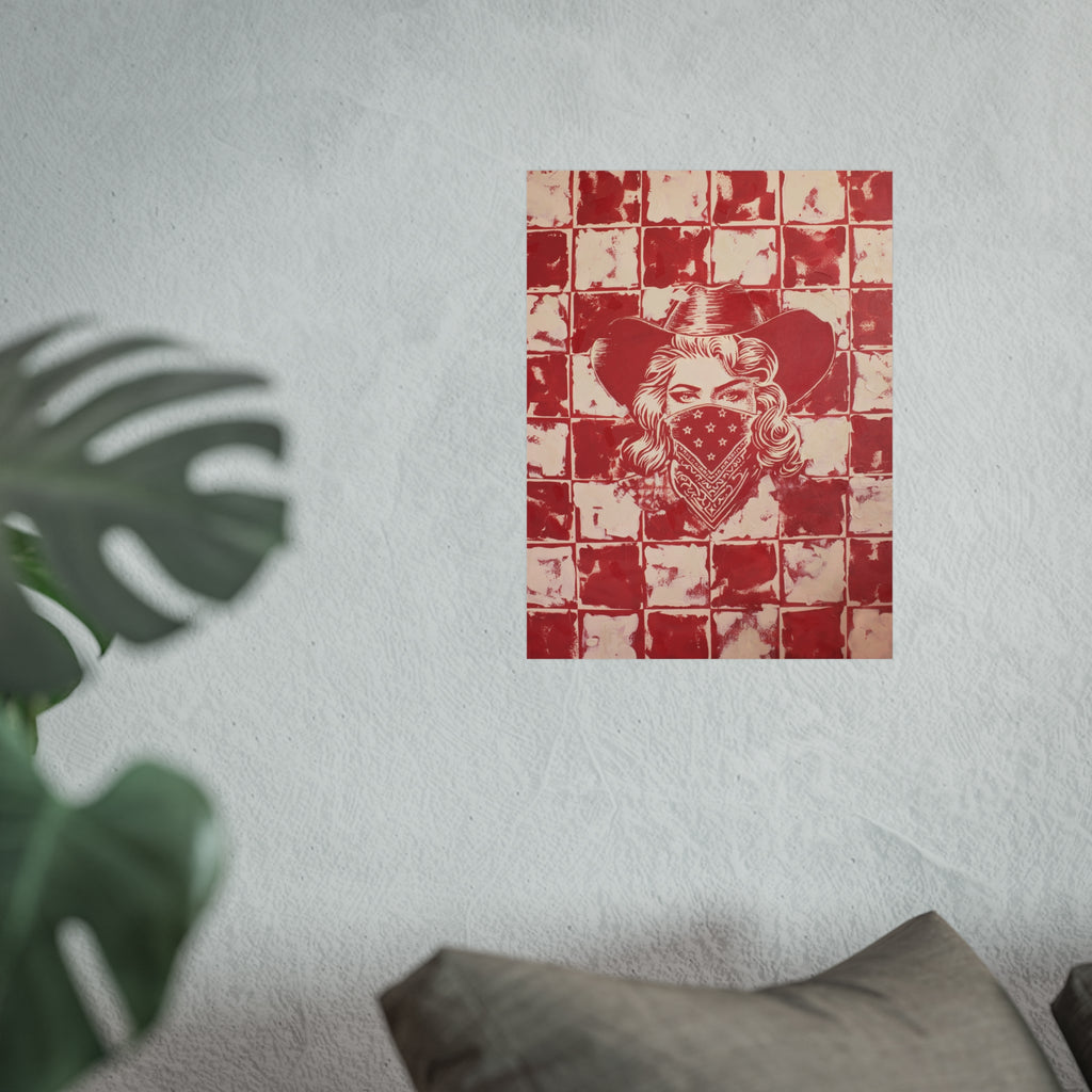 Lady In Red Print Jess Sinclair-Sands Art