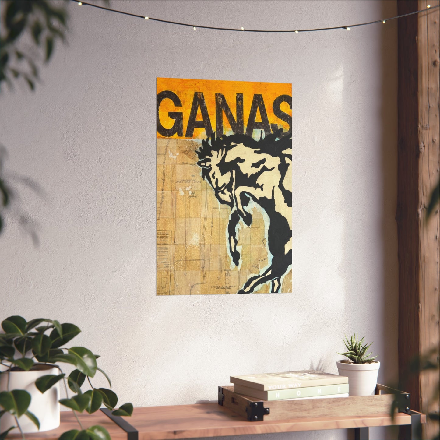 Ganas Western Print