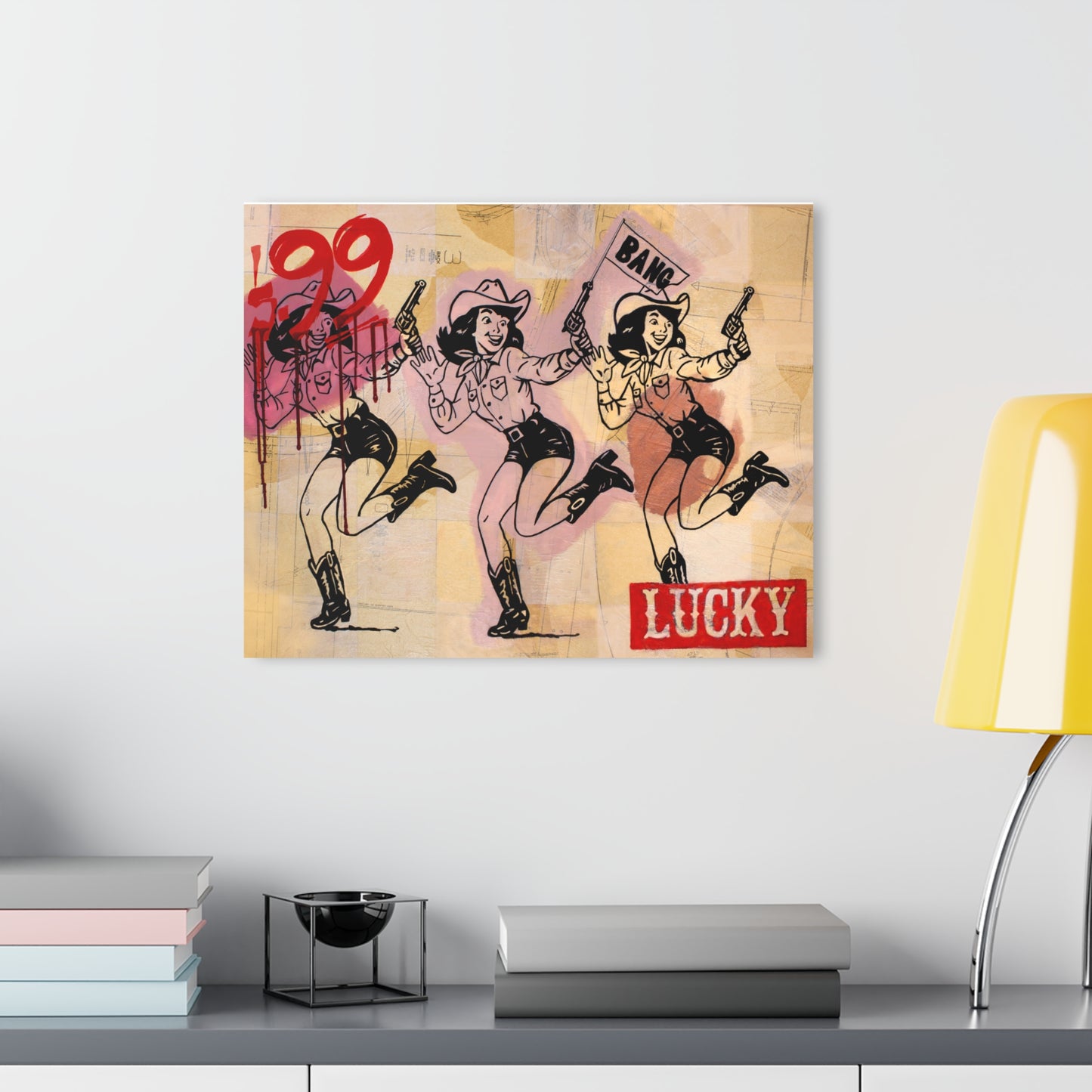 Cowgirl Roulette French Cleat Hanging Print Jess Sinclair-Sands art