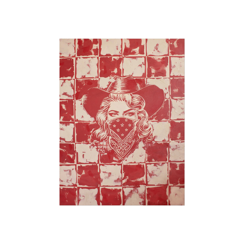 Lady In Red Print Jess Sinclair-Sands Art