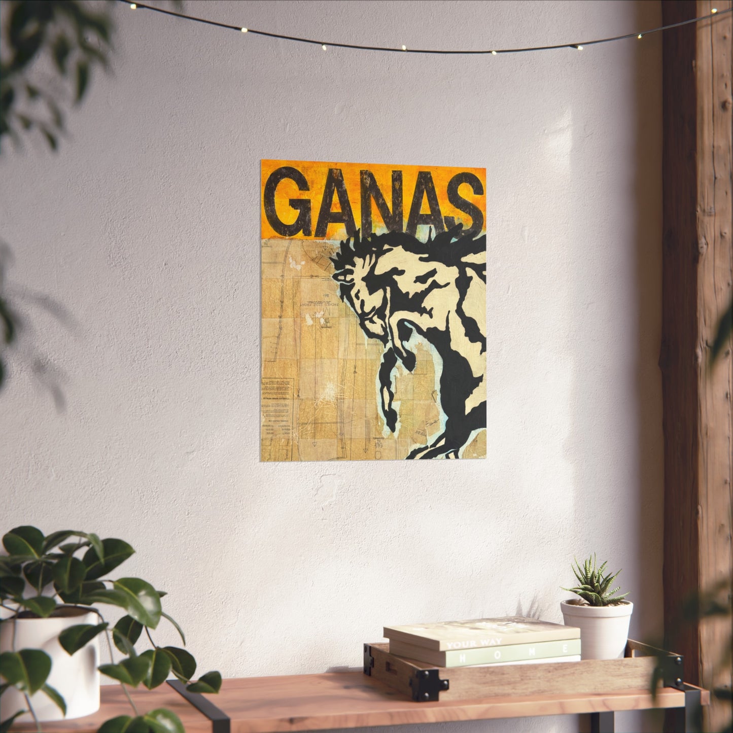 Ganas Western Print