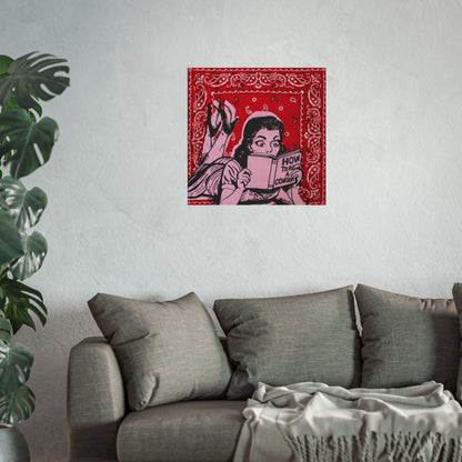 Bandana Print: Trading Pearls for Spurs Print Jess Sinclair-Sands Art