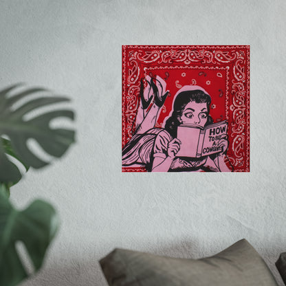 Bandana Print: Trading Pearls for Spurs Print Jess Sinclair-Sands Art